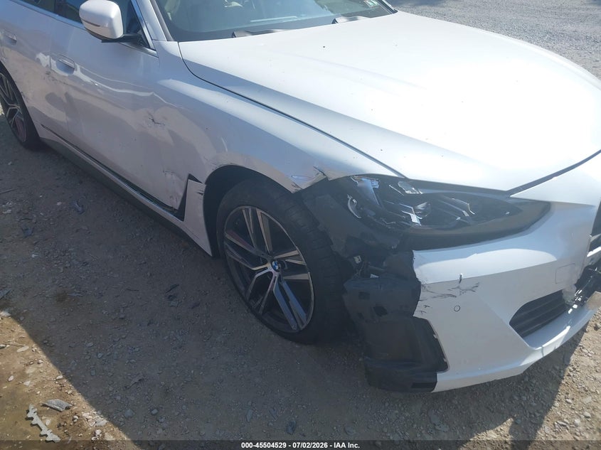 2022 BMW 430I Gran Coupe VIN: WBA63AV00NFM80008 Lot: 45504529
