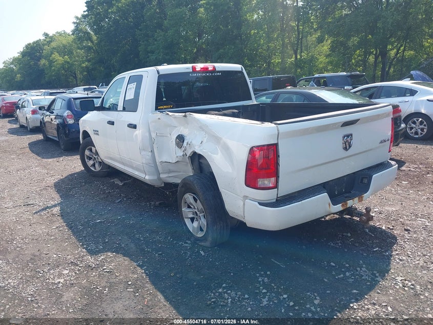 Vin: 1c6rr7fg0js209102, lot: 46002932, ram 1500 express  4x4 6'4 box 20183