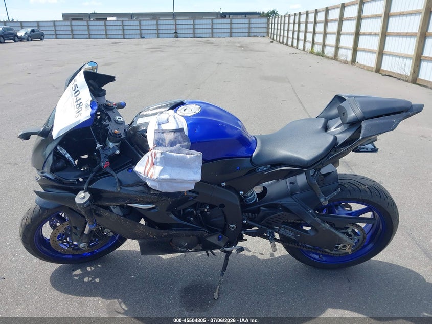 2020 Yamaha Yzfr6 VIN: JYARJ28E9LA006762 Lot: 45504805