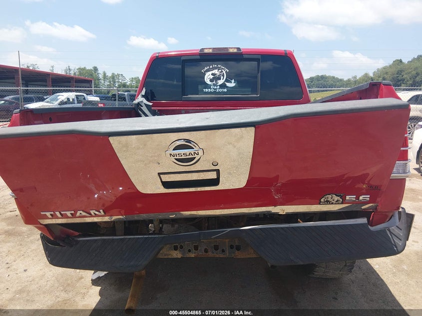 2007 Nissan Titan Xe VIN: 1N6AA07BX7N228400 Lot: 45504865