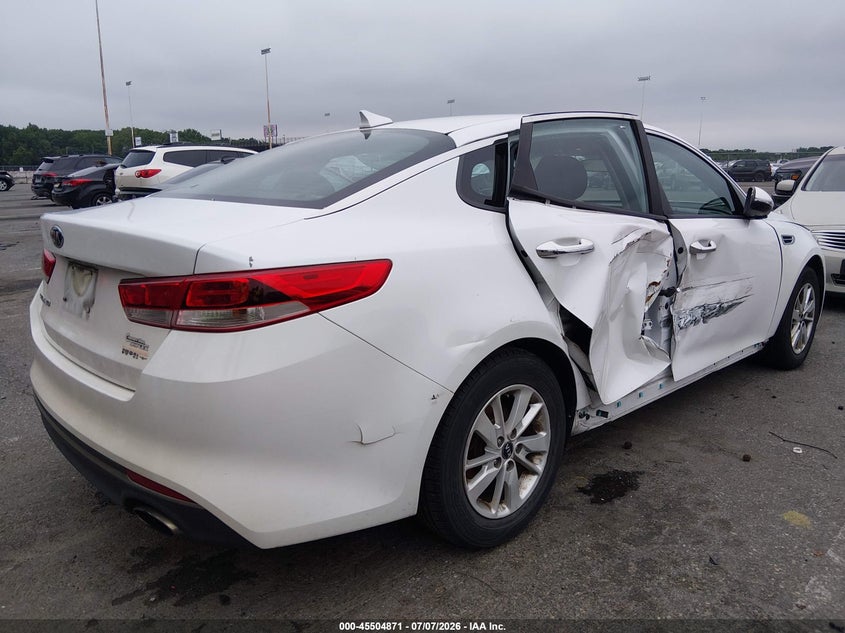 Vin: 5xxgt4l33gg119429, lot: 46003087, kia optima lx 20164