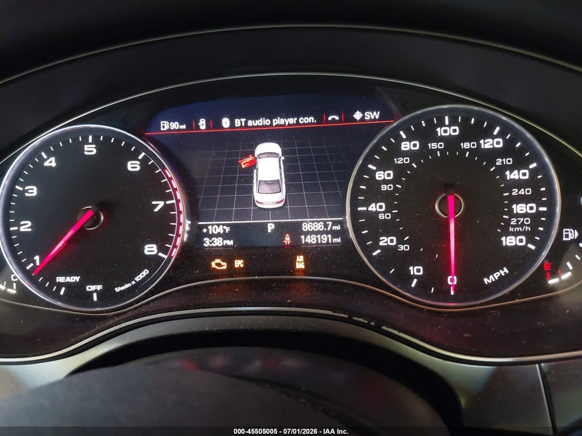 2016 Audi A6 3.0T Premium Plus VIN: WAUFGAFC1GN003187 Lot: 45505005