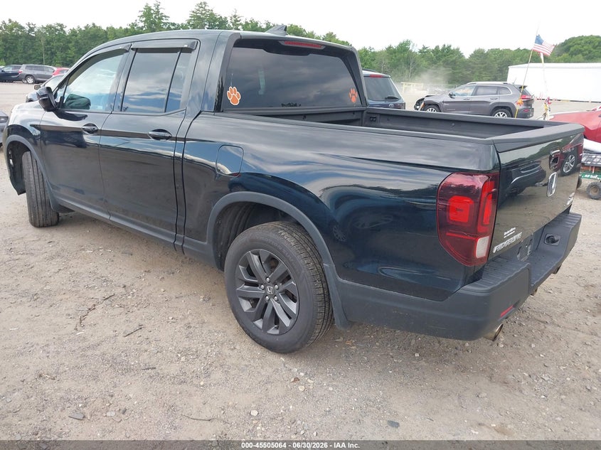 Vin: 5fpyk3f16mb018208, lot: 46003281, honda ridgeline awd sport 20213