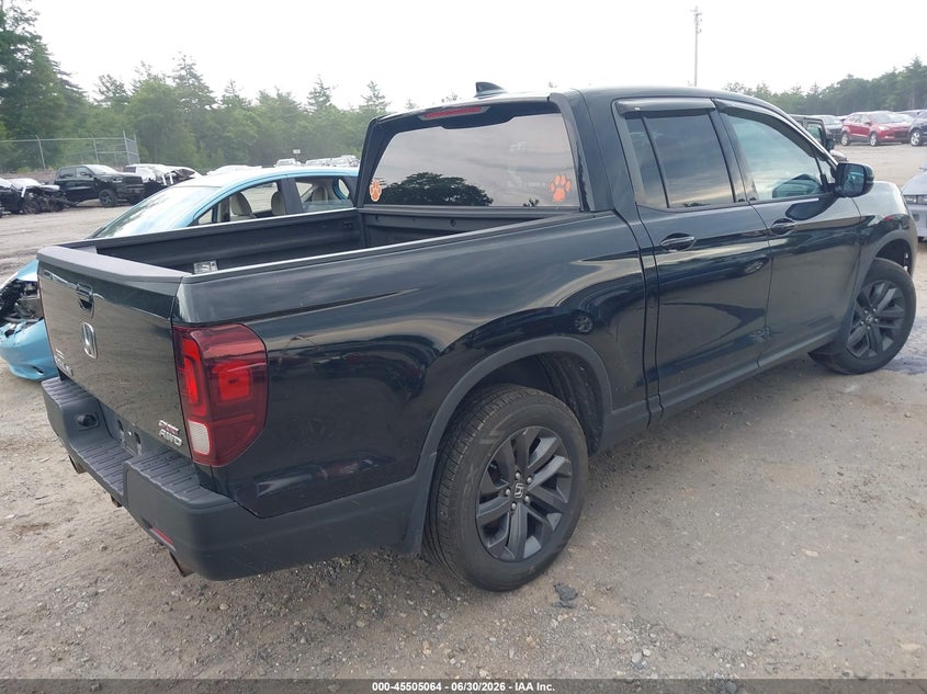 Vin: 5fpyk3f16mb018208, lot: 46003281, honda ridgeline awd sport 20214