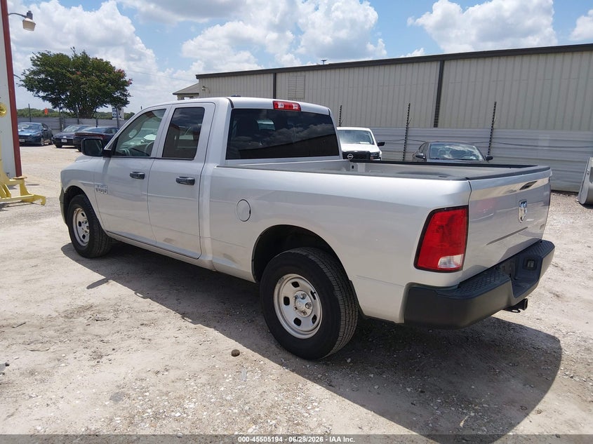 Vin: 1c6rr6fg2hs835786, lot: 46003410, ram 1500 tradesman  4x2 6'4 box 20173