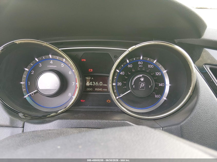 2013 HYUNDAI SONATA SEDAN 2.4L I-4 DI, DOHC, VVT, 190HP