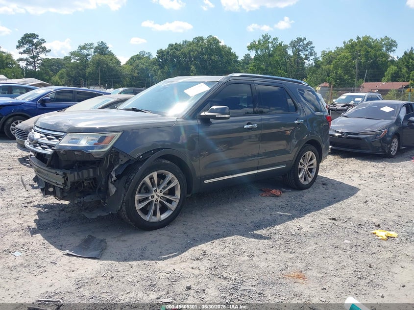 Vin: 1fm5k7f8xjgb51258, lot: 46003517, ford explorer limited 20182