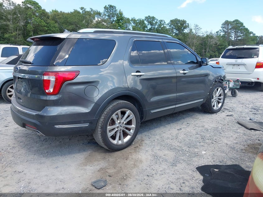 Vin: 1fm5k7f8xjgb51258, lot: 46003517, ford explorer limited 20184