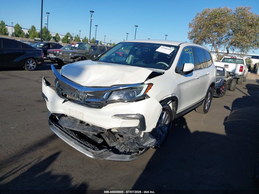 2019 Honda Pilot, Front End, IAAI, VIN 5FNYF6H35KB016038 — photo 2