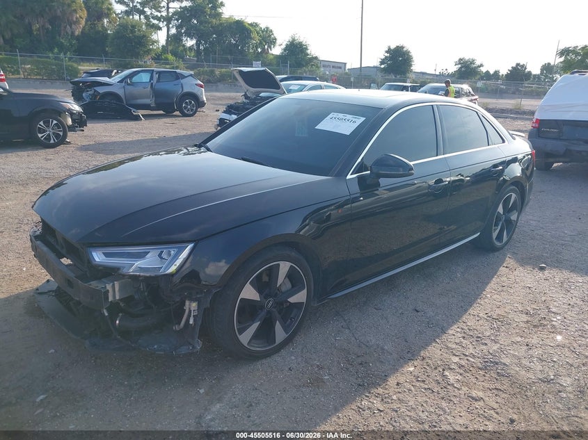 Vin: wauenaf42hn006255, lot: 46003732, audi a4 premium plus 20172