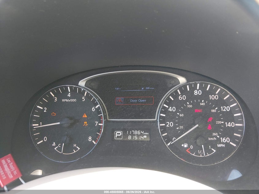 2015 NISSAN ALTIMA SEDAN 2.5L I-4 DOHC, VVT, 182HP