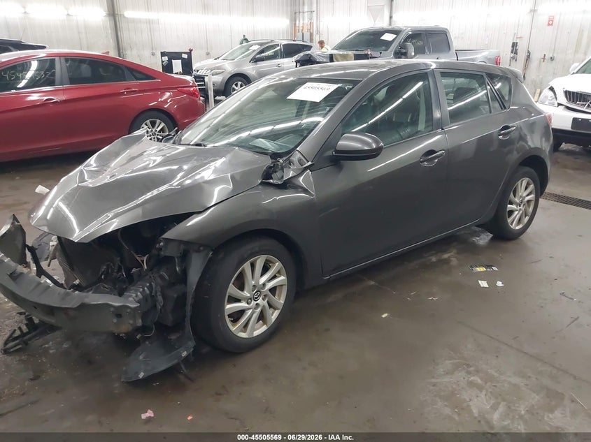 Vin: jm1bl1m78d1770296, lot: 46003785, mazda mazda3 i grand touring 20132