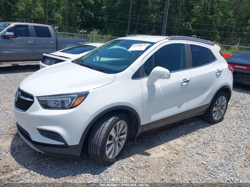 Vin: kl4cjasb2kb905288, lot: 46003887, buick encore fwd preferred 20192