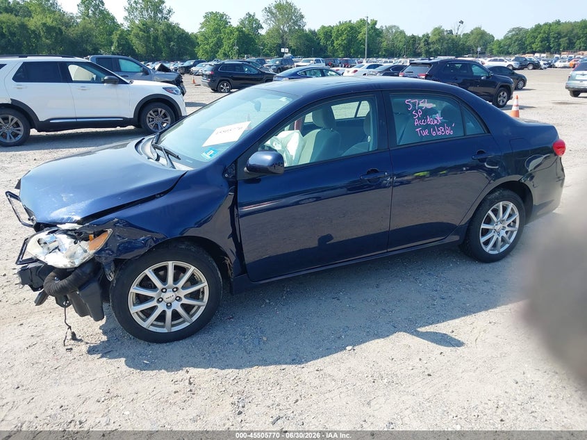 2011 Toyota Corolla, Front & Rear, IAAI, VIN 2T1BU4EE3BC558264 — photo 2