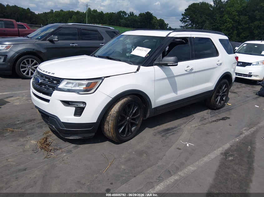 Vin: 1fm5k7d87jgb03316, lot: 46004008, ford explorer xlt 20182