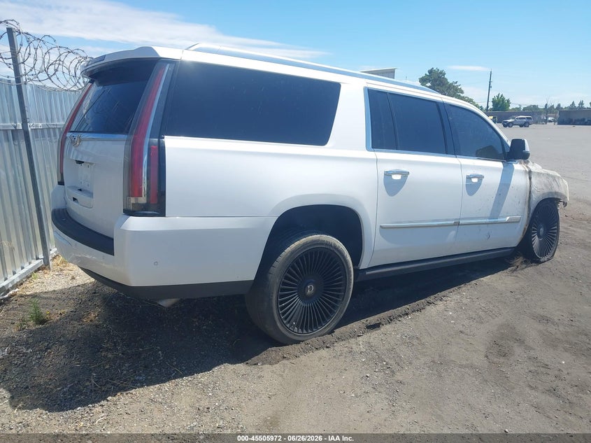 Vin: 1gys4kkj1hr382331, lot: 46004188, cadillac escalade esv platinum 20174