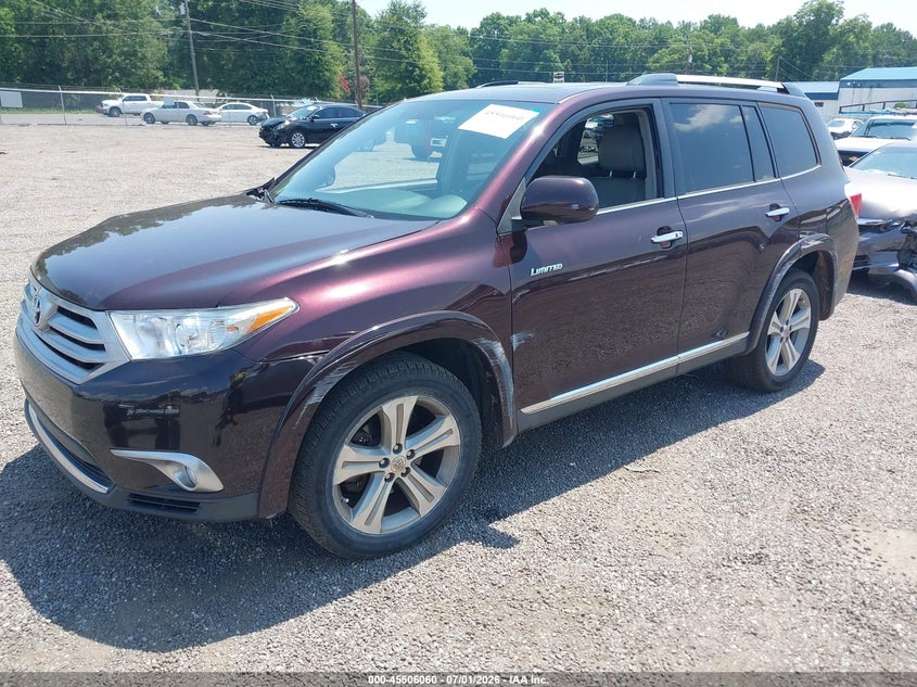 Vin: 5tdyk3eh6cs064073, lot: 46004276, toyota highlander limited v6 20122