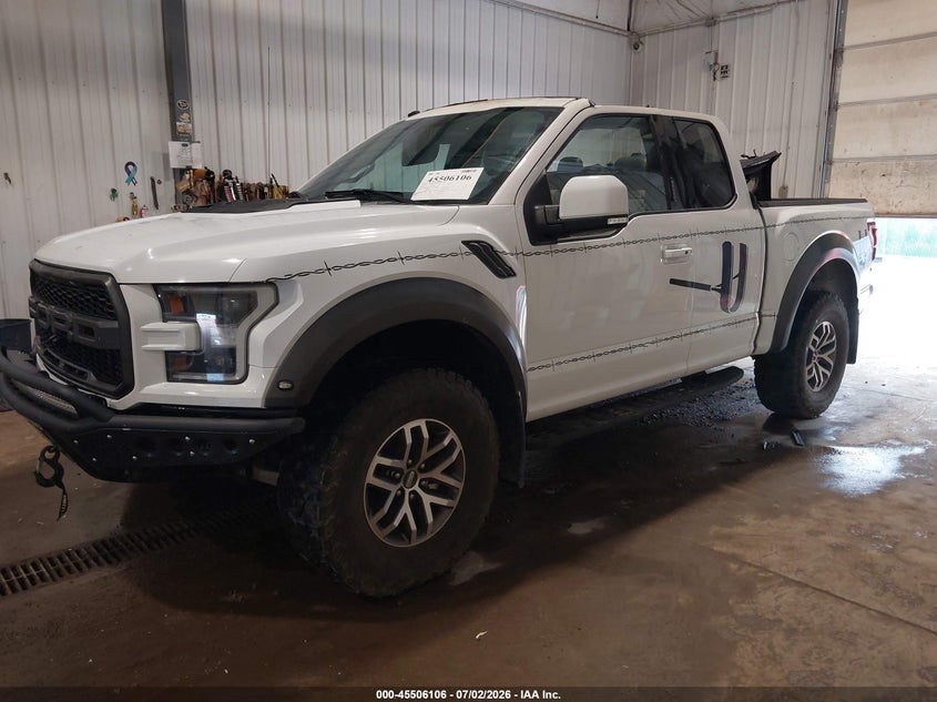 Vin: 1ftex1rg1jfa62268, lot: 46004322, ford f-150 raptor 20182