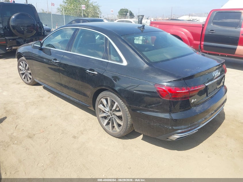 Vin: wauabaf44na015971, lot: 46004570, audi a4 premium 40 tfsi quattro s tronic 20223