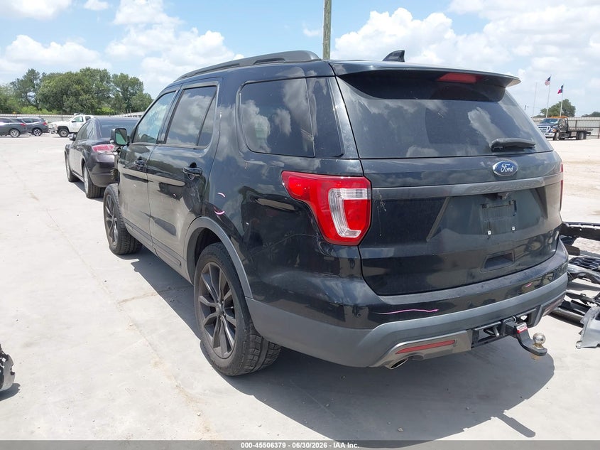 Vin: 1fm5k8d88hga12605, lot: 46004595, ford explorer xlt 20173