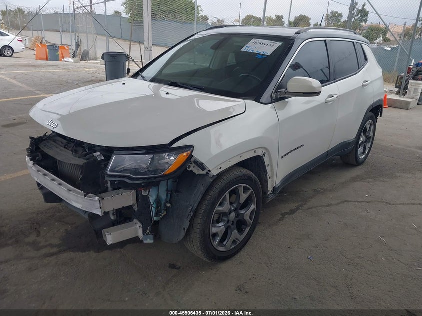 Vin: 3c4njccb7lt125649, lot: 46004651, jeep compass limited fwd 20202