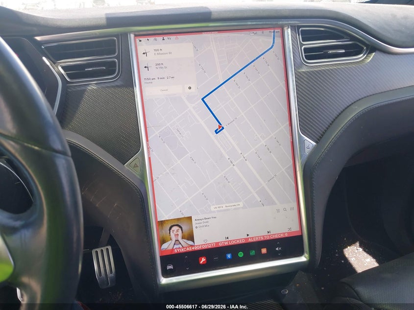 2016 Tesla Model X 60D/P100D/P90D VIN: 5YJXCAE49GF001277 Lot: 45506617