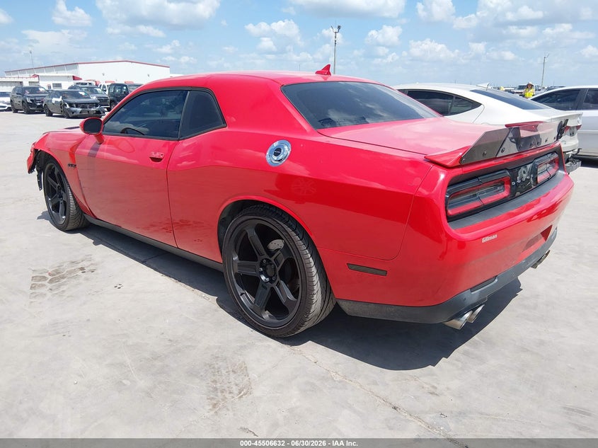 Vin: 2c3cdzat0fh712094, lot: 46004848, dodge challenger r/t 20153