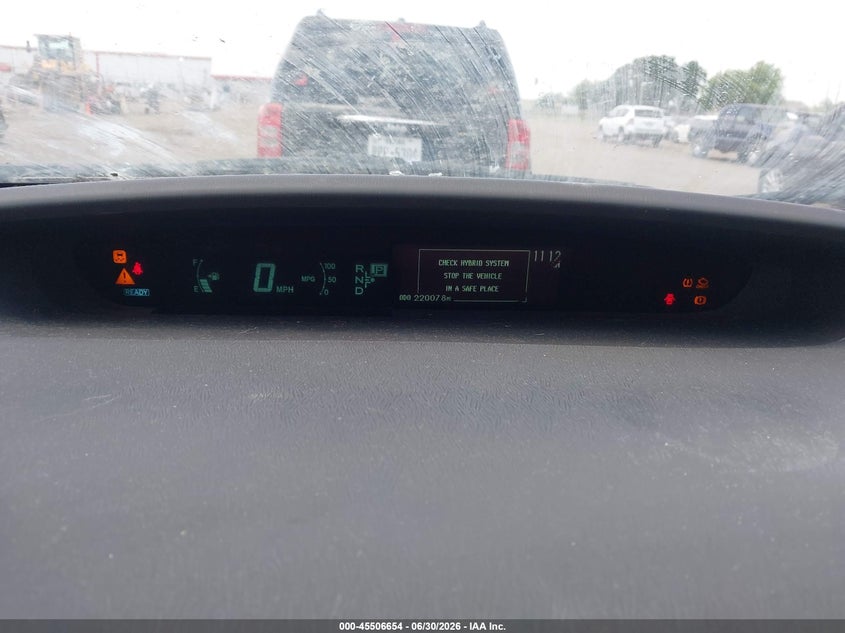 2012 TOYOTA PRIUS HATCHBACK 1.8L I-4 DOHC, VVT, 98HP