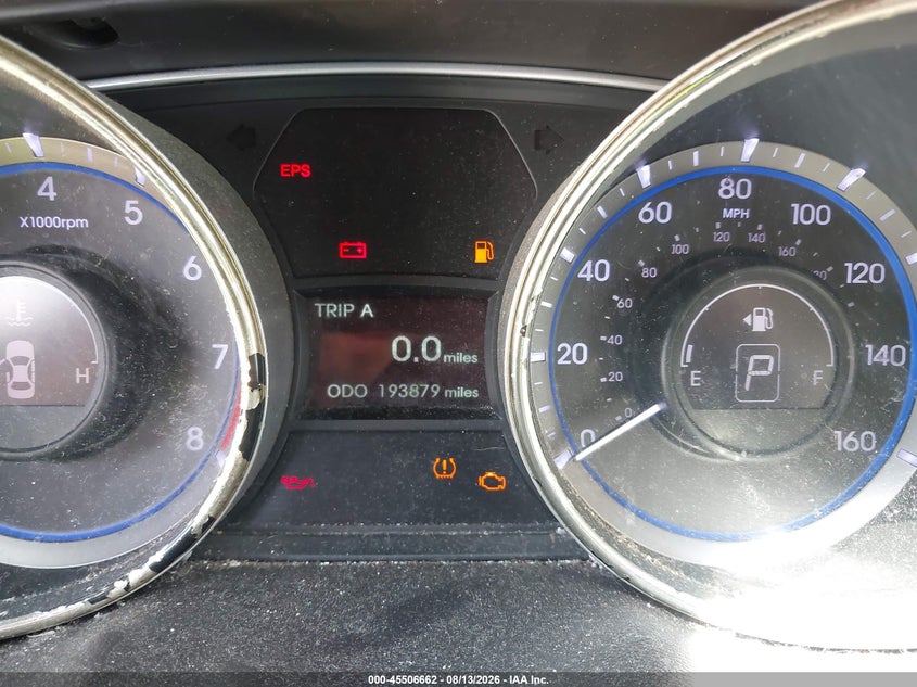 2013 HYUNDAI SONATA auction photo 7
