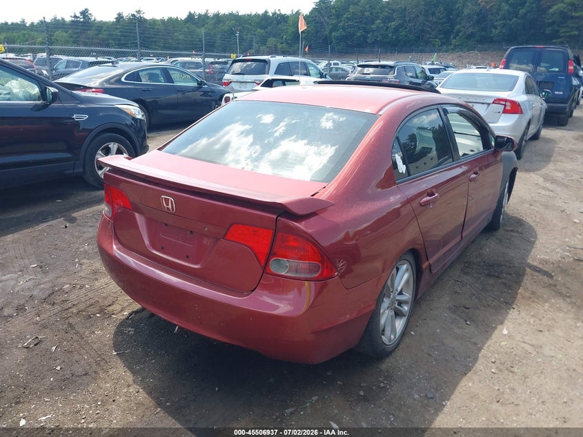 2007 HONDA CIVIC SEDAN 2.0L I-4 DOHC, VVT, 197HP