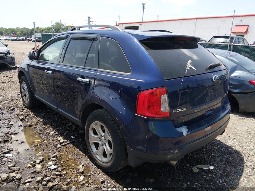 Vin: 2fmdk3jc9bba80627, lot: 46005288, ford edge sel 20113