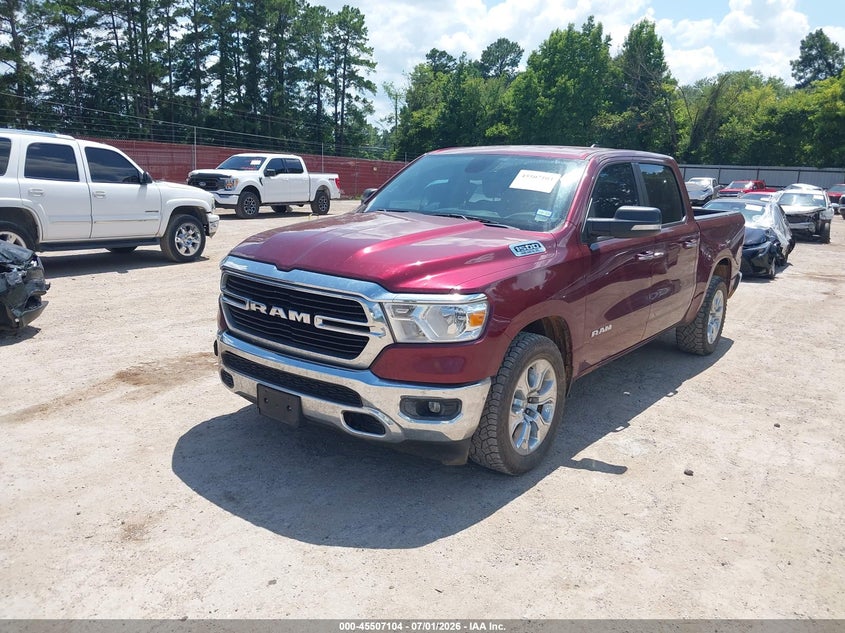 Vin: 1c6rreft3ln312002, lot: 46005320, ram 1500 big horn  4x2 5'7 box 20202
