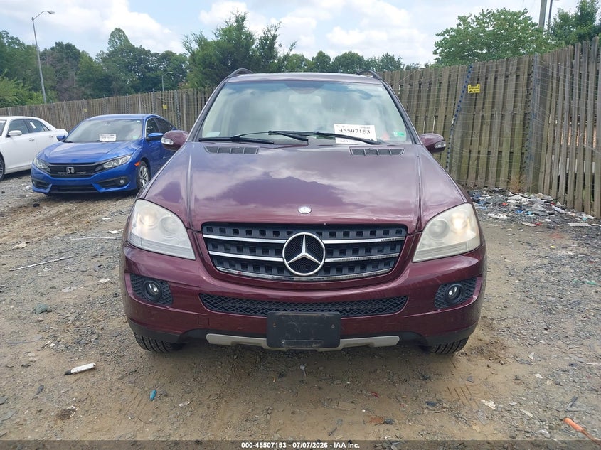 2007 Mercedes-Benz Ml 350 4Matic VIN: 4JGBB86E97A208625 Lot: 45507153