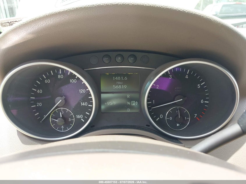 2007 Mercedes-Benz Ml 350 4Matic VIN: 4JGBB86E97A208625 Lot: 45507153