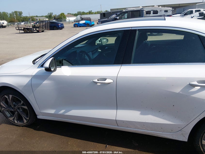 2022 Audi A3 Premium 40 Tfsi Quattro S Tronic VIN: WAUGUDGY3NA020280 Lot: 45507209