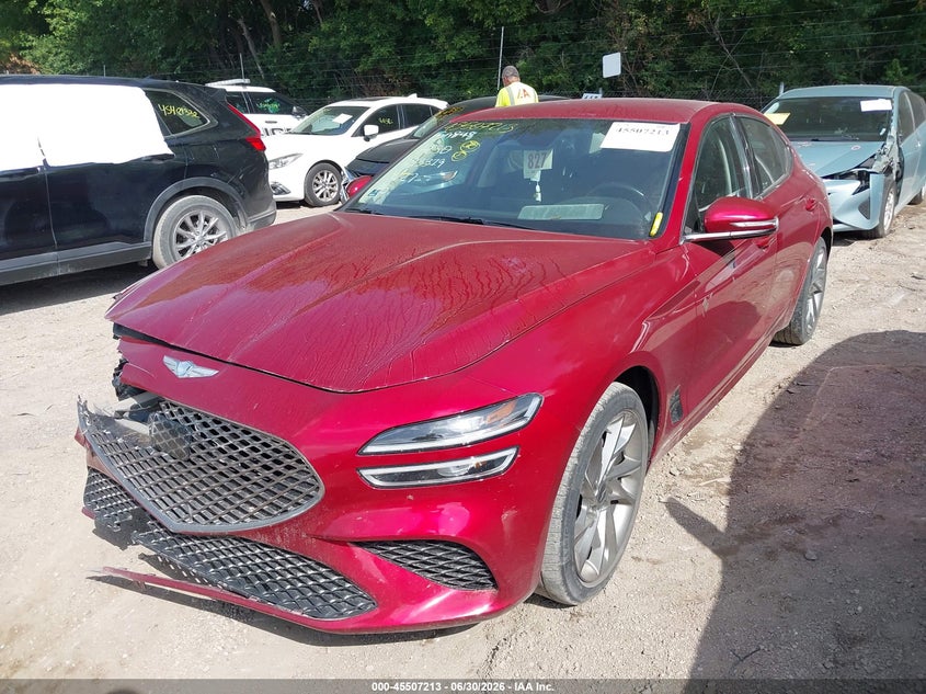 Vin: kmtg34ta4nu093379, lot: 46005429, genesis g70 2.0t rwd 20222