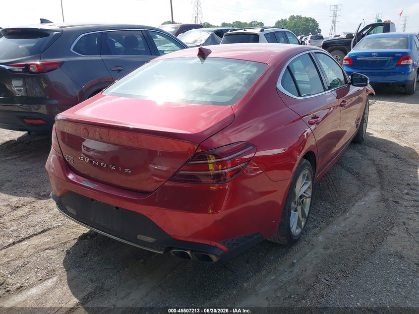 Vin: kmtg34ta4nu093379, lot: 46005429, genesis g70 2.0t rwd 20224