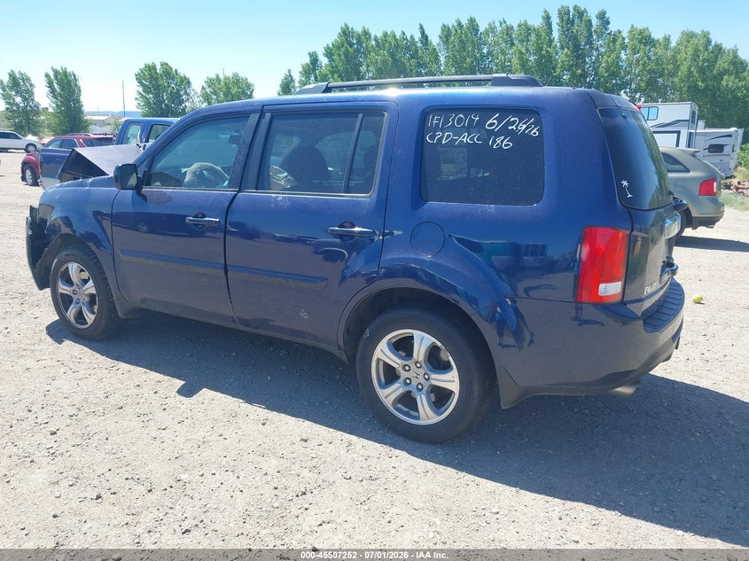 Vin: 5fnyf4h52fb046349, lot: 46005468, honda pilot ex-l 20153