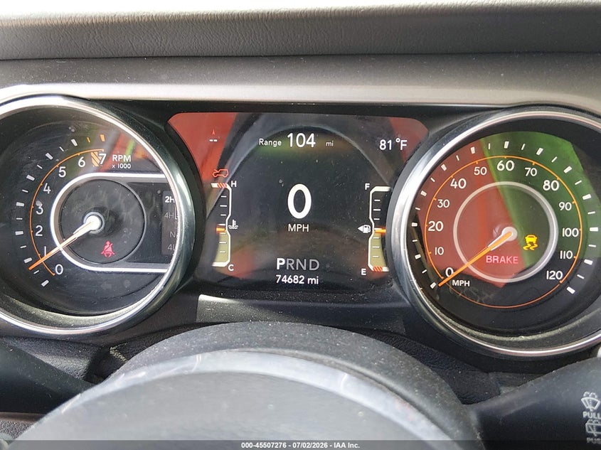 2019 Jeep Wrangler Unlimited Sahara 4X4 VIN: 1C4HJXEG2KW536169 Lot: 45507276