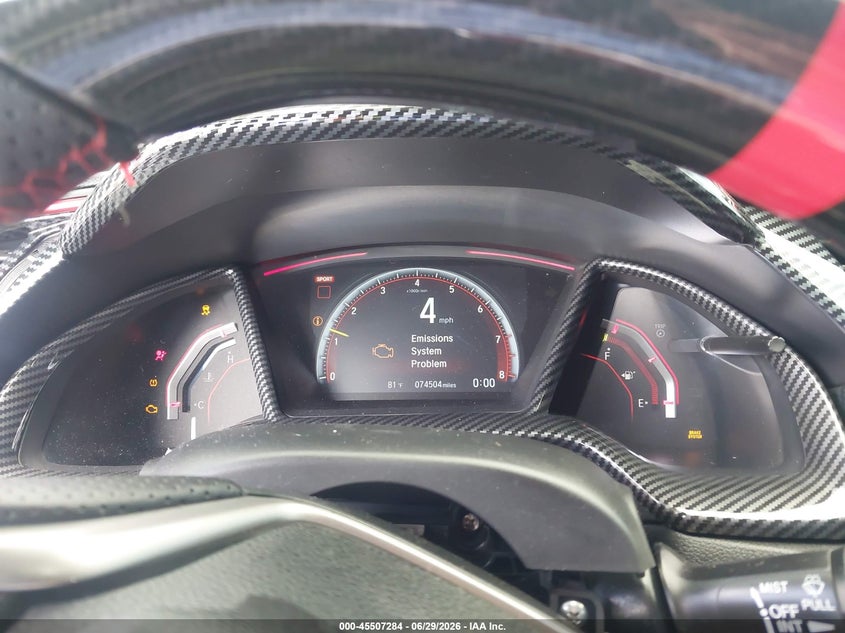2019 HONDA CIVIC TYPE R auction photo 7
