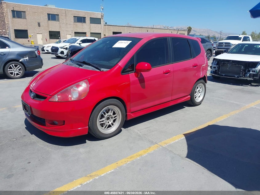 2007 Honda Fit Sport JHMGD38637S056931 photo 1