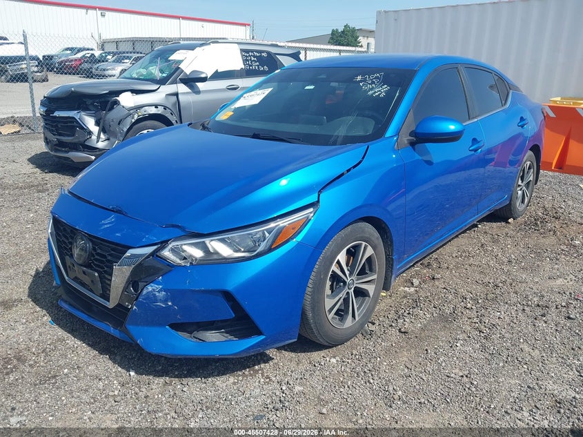 2022 Nissan Sentra, Front End, IAAI, VIN 3N1AB8CV4NY245212 — photo 2