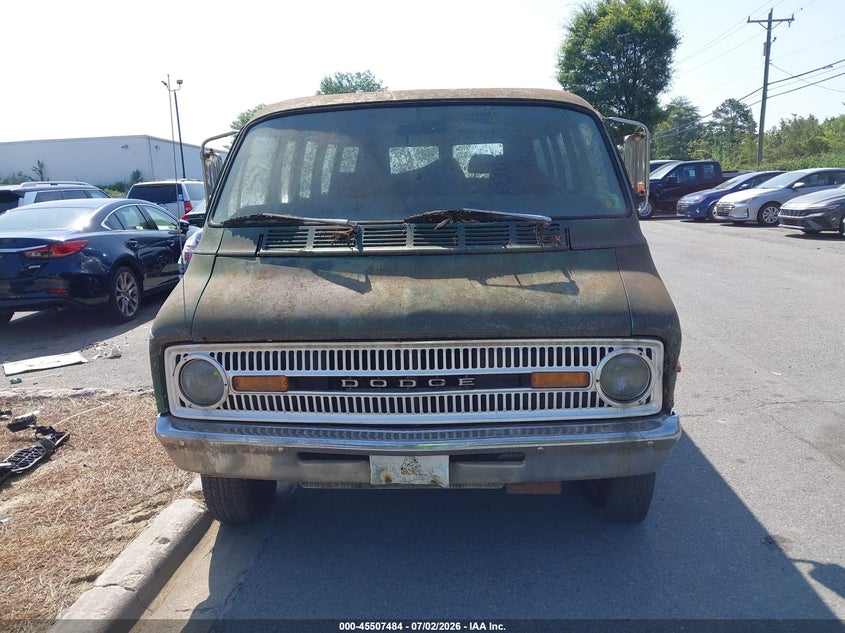 1972 Dodge Ram Van VIN: B33BE1U127381 Lot: 45507484
