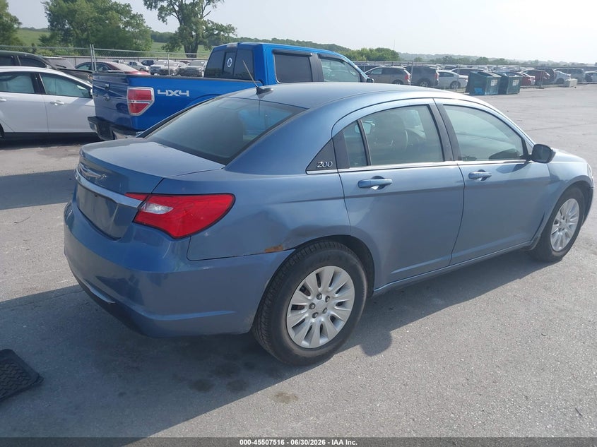 Vin: 1c3bc4fb9bn566734, lot: 46005732, chrysler 200 lx 20114