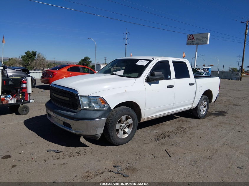 Vin: 1c6rr7kt2js139038, lot: 46005916, ram 1500 tradesman  4x4 5'7 box 20182
