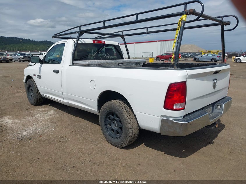 Vin: 3c6jr6dt8hg706892, lot: 46005930, ram 1500 tradesman  4x2 8' box 20173