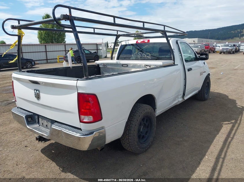 Vin: 3c6jr6dt8hg706892, lot: 46005930, ram 1500 tradesman  4x2 8' box 20174