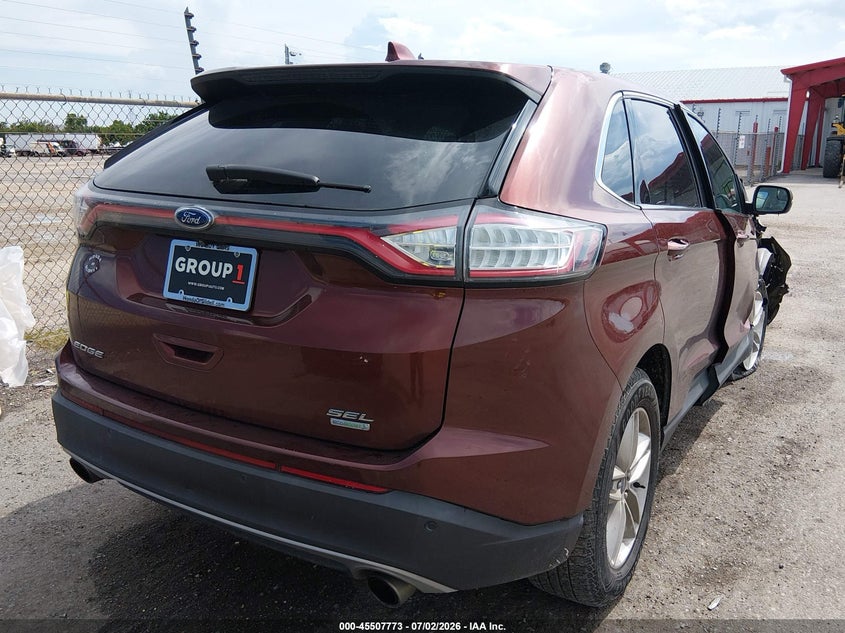 Vin: 2fmpk3j9xgbc04395, lot: 46005989, ford edge sel 20164