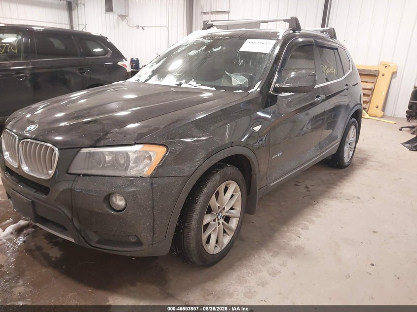 2012 BMW X3, Повреждение двигателя, IAAI, VIN 5UXWX5C50CL719583 — фото 2