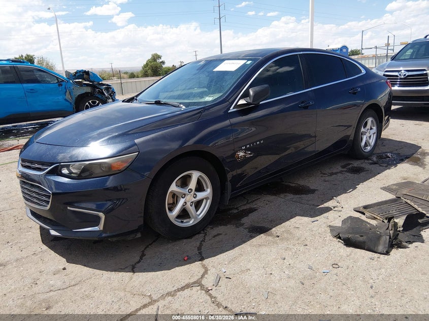 2016 Chevrolet Malibu, Right Side, IAAI, VIN 1G1ZB5ST2GF178546 — photo 2